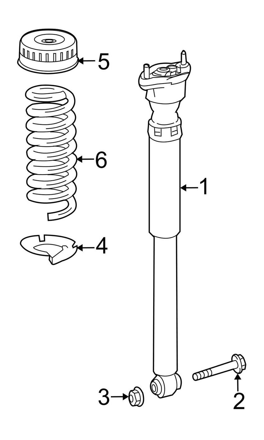 Mercedes Shock Absorber - Rear 2123204630